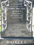 QUIXLEY Henry Walter -1964