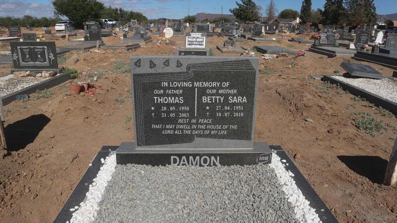DAMON Thomas 1950-2003 & Betty Sara 1951-2018