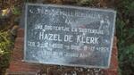 KLERK Hazel, de 1956-1959