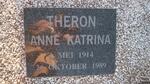 THERON Anne Katrina 1914-1989