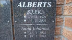 ALBERTS S.J.P.K. 1921-2003 & Anna Johanna 1922-2014