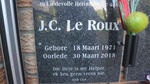 ROUX J.C., le 1971-2018