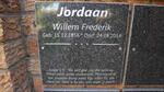 JORDAAN Willem Frederik 1956-2014