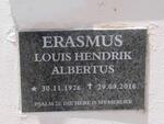 ERASMUS Louis Hendrik Albertus 1926-2016