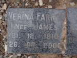 FARRER Verina nee JAMES 1910-2000
