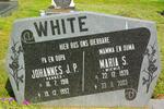 WHITE Johannes J.P. 1918-1992 & Maria S. 1920-2003