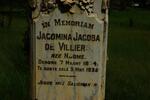 VILLIERS Jacomina Jacoba, de nee NOOME 1854-1935