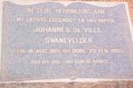SWANEVELDER Johannes de Ville 1881-1953