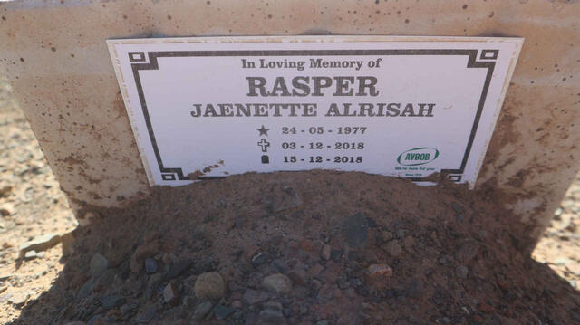 RASPER Jaenette Alrisah 1977-2018