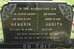 TOIT Hendrik, du 1940-2000 & Judith 1930-