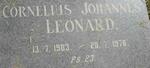 LEONARD Cornelius Johannes 1903-1976