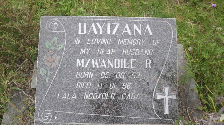 DAYIZANA Mzwandile R. 1953-1996