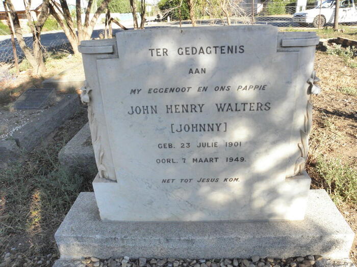 WALTERS John Henry 1901-1949
