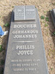 BOUCHER Gerhardus Johannes 1928-2000 & Phillis Joyce 1936-