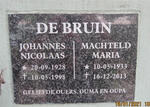 BRUIN Johannes Nicolaas, de 1928-1998 & Machteld Maria 1933-2013