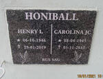 HONIBALL Henry L. 1946-2019 & Carolina J.C. 1945-2013
