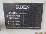 KOEN Tobias Johannes 1954-2016