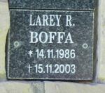 BOFFA Larey R. 1986-2003