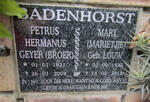 BADENHORST Petrus Hermanus Geyer 1921-2009 & Mary LOUW 1922-2018