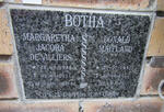 BOTHA Donald Maitland 1937-2012 & Margaretha Jacoba DE VILLIERS 1938-2011
