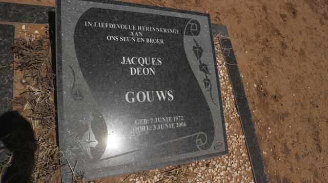 GOUWS Jacques Deon 1972-2006