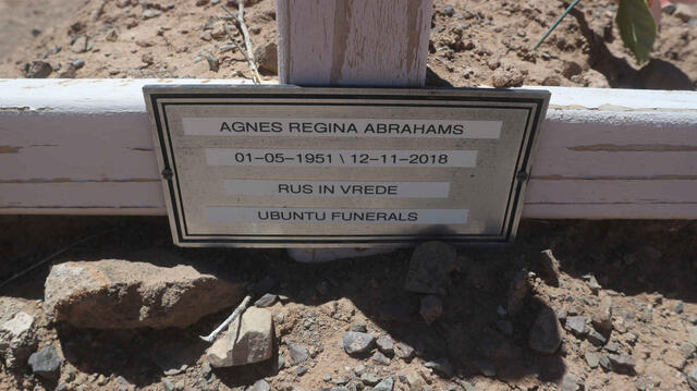 ABRAHAMS Agnes Regina 1951-2018