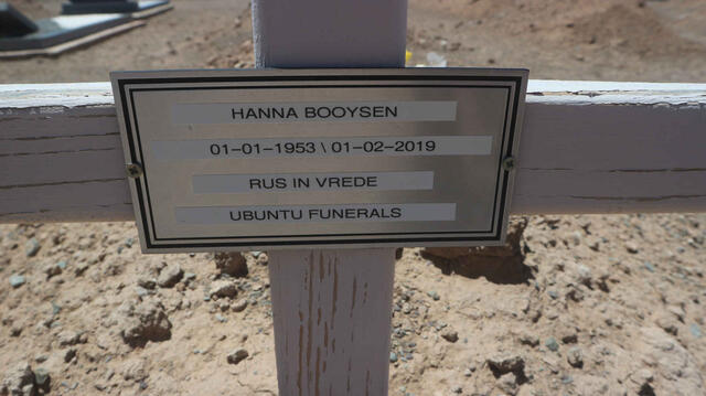 BOOYSEN Hanna 1953-2019