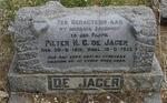 JAGER Pieter H.C., de 1918-1955