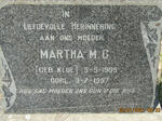 ? Martha M.C. nee KLUE 1905-1957