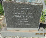 ROUX Hendrik 1930-1971