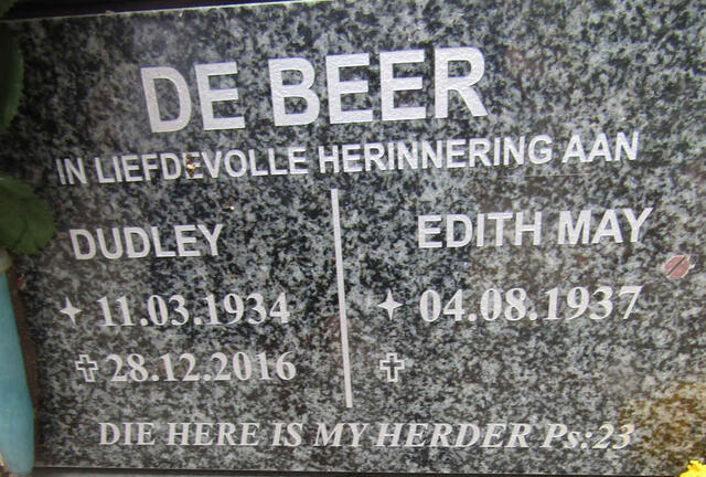 BEER Dudley, de 1934-2016 & Edith May 1937-