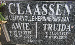 CLAASSEN Awie 1918-2005 & Truida 1918-2014
