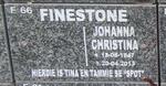 FINESTONE Johanna Christina 1947-2013