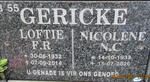GERICKE F.R. 1932-2014 & N.C. 1933-2020