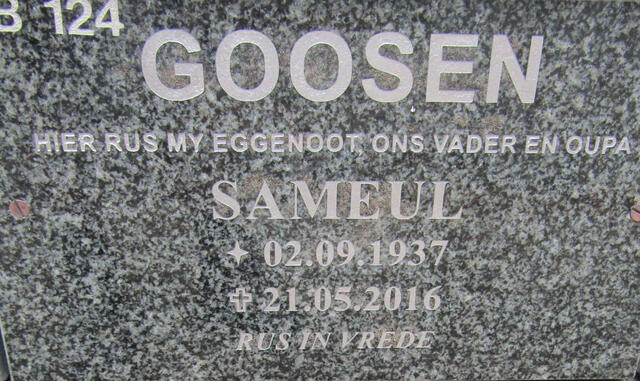 GOOSEN Samuel 1937-2016