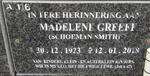 GREEFF Magdelene 1923-2018