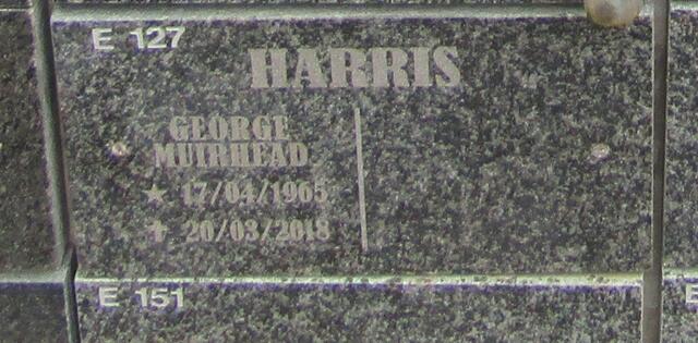 HARRIS George Muirhead 1965-2018