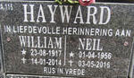 HAYWARD William 1917-2014 :: HAYWARD Neil 1956-2016