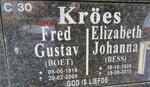 KROES Fred Gustav 1919-2005 & Elizabeth Johanna 1926-2013