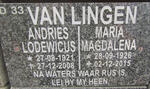 LINGEN Andries Lodewicus, van 1921-2008 & Maria Magdalena 1926-2015
