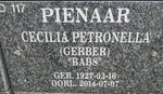 PIENAAR Cecilia Petronella nee GERBER 1927-2014