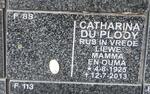 PLOOY Catharina, du 1925-2013