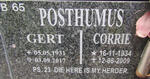 POSTHUMUS Gert 1931-2017 & Corrie 1934-2009