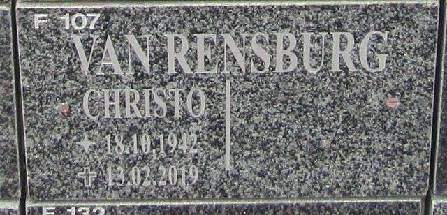 RENSBURG Christo, van 1942-2019