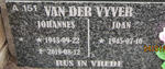 VYVER Johannes, van der 1943-2019 & Joan 1945-