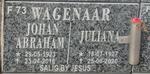 WAGENAAR Johan Abraham 1923-2016 & Juliana 1927-2020