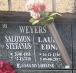 WEYERS Salomon Stefanus 1958-2010 & Lau? Edna 1926-2017