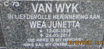 WYK Wea Junetta, van 1936-2014