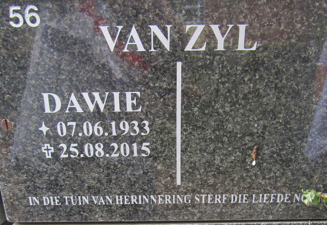 ZYL Dawie, van 1933-2015