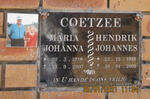 COETZEE Hendrik Johannes 1916-2009 & Maria Johanna 1918-2007